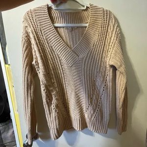 Cream knit sweater